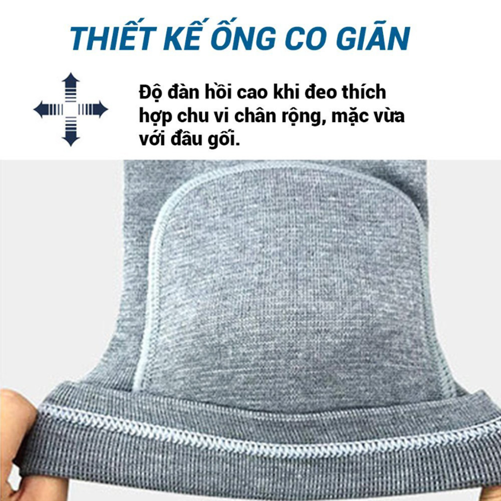 Xỏ gối thể thao AOLIKES có miếng đệm bảo vệ, hỗ trợ giảm đau, tránh chấn thương đầu gối