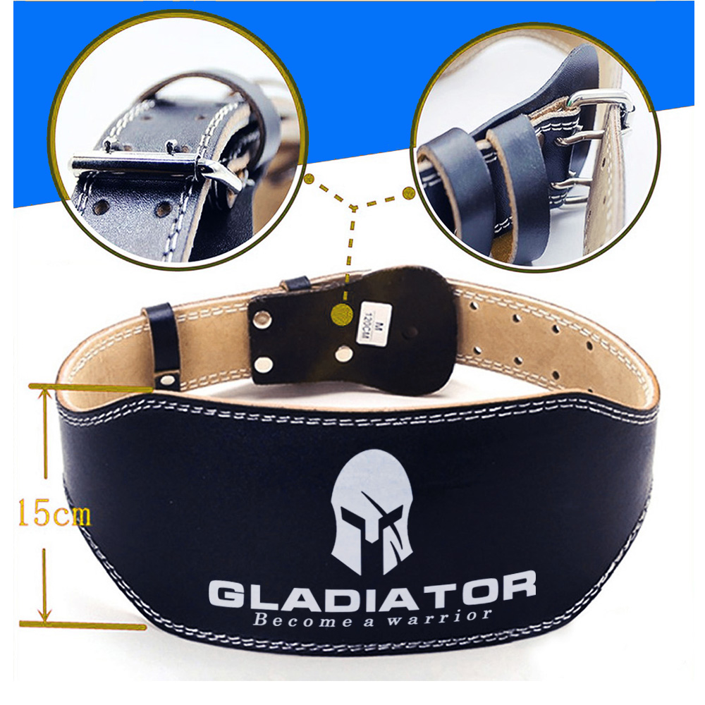 Đai lưng tập Gym GLADIATOR - Chất liệu da cứng chắc chắn, hỗ trợ tập Gym - Squat - Deadlift