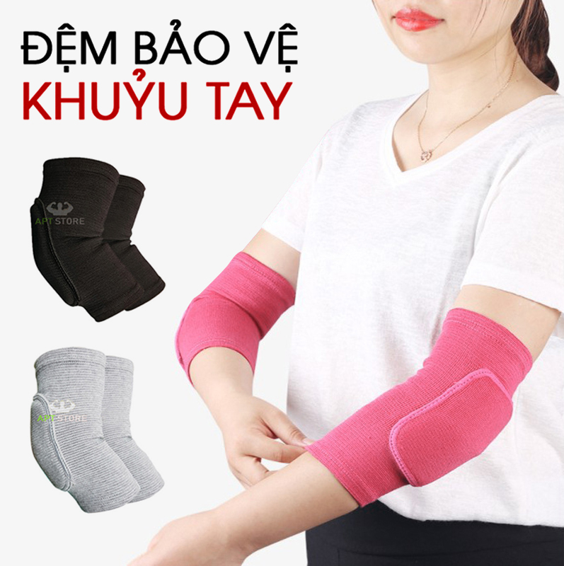 Miếng đệm bảo vệ khuỷu tay hỗ trợ tập Yoga, Gym - Đai xỏ khuỷu tay cho nữ