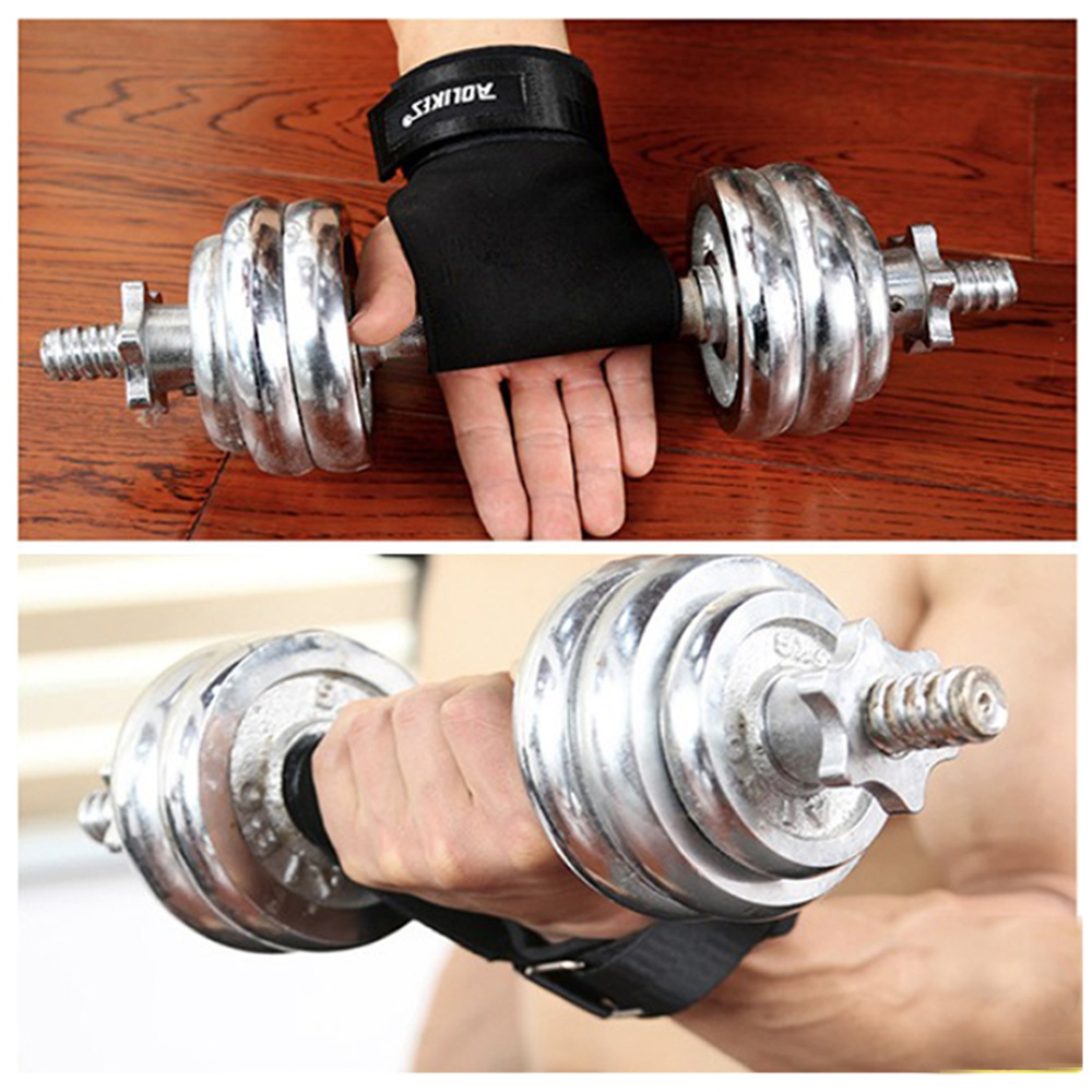 Găng tay Kéo lưng Aolikes- Lifting Grips hỗ trợ các bài kéo lưng, lên xà, nâng tạ